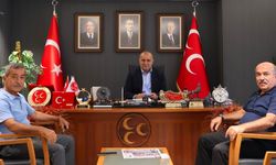 MHP Adana İl Başkanlığı'nda Mustafa Tümer ve Menderes Tümer ağırlandı