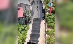 Saimbeyli'de cezaevi caddesi yeni asfaltına kavuştu