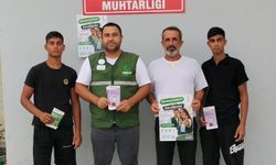 Ceyhan Yeşilay Temsilciliği’nden muhtarlığa anlamlı ziyaret
