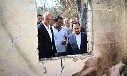 MHP heyetinden yangından etkilenen vatandaşlara ziyaret