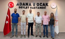 Sağlık-Sen Adana Şubesi’nden 5 Ocak Devlet Hastanesi yönetimine ziyaret