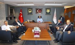Tekstil sektörünün temsilcilerinden Halil Nacar’a ziyaret