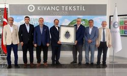 Zeki Kıvanç, Ali Erbaş'ı Kıvanç Tekstil tesislerinde ağırladı