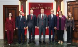 Adana Valisi Mustafa Yavuz'dan Baro Başkanı Volkan Böke'ye kabul