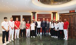 Adana Valisi Yavuz, Filistin ve Türk Beyzbol5 Milli Takımlarını kabul etti