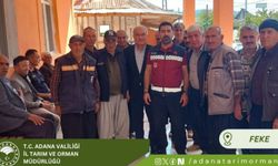 Adana’da çiftçilere tarımsal destek ve aşılama bilgilendirmesi