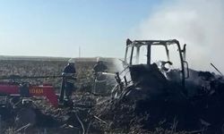 Ceyhan'da traktörde çıkan yangın itfaiye ekipleri tarafından söndürüldü