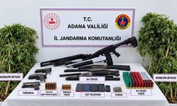 Kozan'da 3 adrese şafak baskını! Toprağa gömülü cephanelik ve firari şüpheli yakalandı