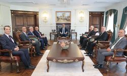 Vali Mustafa Yavuz, müfettişleri Valilikte ağırladı