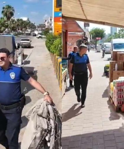 Adana’da Kozan Caddesi’nde kaldırım işgaline geçit verilmedi