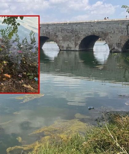 Adana'ya yakışmayan görüntü! Seyhan nehri çöplerle kaplandı