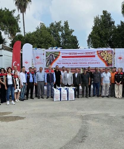 Yüreğir’de soya tohumluğu dağıtım töreni gerçekleştirildi