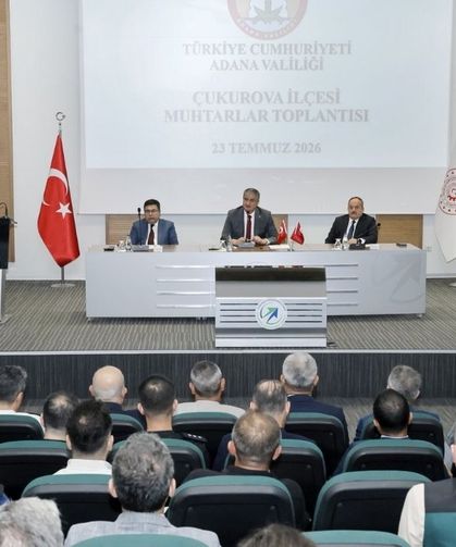 Vali Yavuz, Çukurova'nın 27 mahalle muhtarıyla bir araya geldi