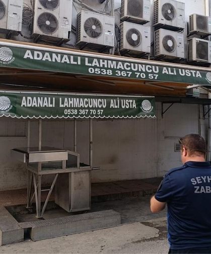 Adana'da tepki çeken seyyar lahmacuncunun tezgâhı kaldırıldı