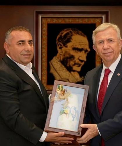 Güngör Geçer, Mansur Yavaş’ı ağırladı