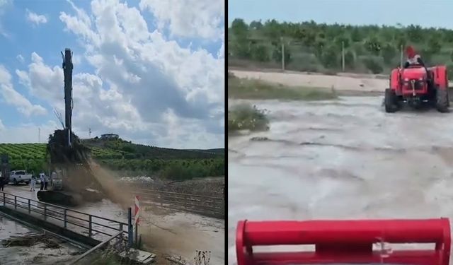 Adana’da şiddetli yağış tarımı vurdu
