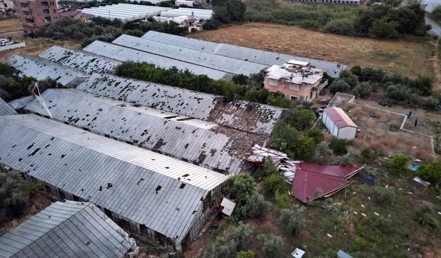 Gazipaşa’da hortum felaketi: Çatılar uçtu, seralar yıkıldı