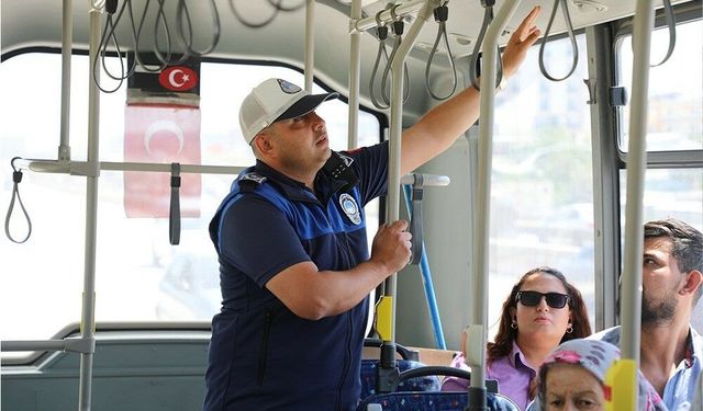 Hatay'da araçlara klima ve temizlik denetimi
