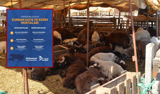 Yüreğirlinin kurban kesecek yerleri belli oldu
