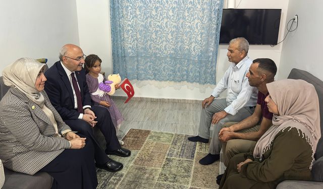 Vali Köşger’den görme engelli babaya yardım eli