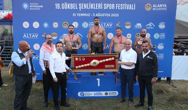 Gökbel Yaylası’nda başpehlivan Enes Doğan oldu