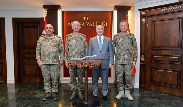 Ordu Komutanı Korgeneral Topaloğlu’ndan Adana Valisi’ne Ziyaret