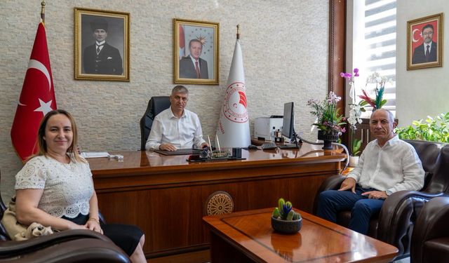 TMO Adana Başmüdürü Rıfat Tutar’dan İl Tarım Müdürü Atilla Bayazıt’a Ziyaret