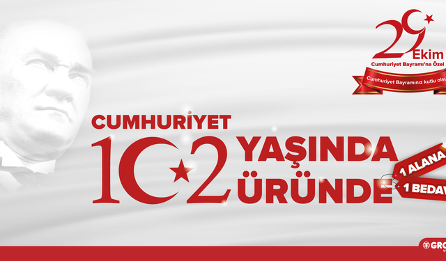 Groseri’den Cumhuriyetin 102. Yılına Özel Coşkulu Kampanya: 1 Alana 1 Bedava!