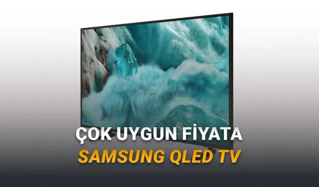 Televizyon keyfini zirveye taşıyacak fırsat: Samsung’un dev ekranı piyasa fiyatının 7 bin TL altına raflara giriyor