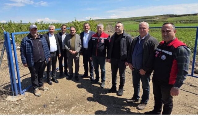 AK Partili Doğru, doludan zarar gören çiftçileri ziyaret etti