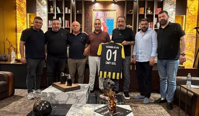 Adana 01 FK'dan iş insanı Ümit Gül'e ziyaret