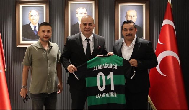 Aladağ Gücü Spor Kulübü yöneticilerinden MHP Adana İl Başkanlığına ziyaret