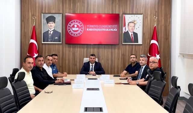 Karataş’ta kurumlar arası iş birliği masaya yatırıldı