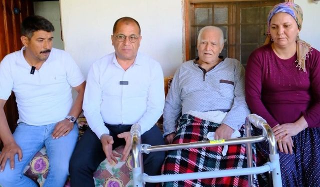 Saimbeyli'de engelli baba ve kızının yol çilesi sona erdi