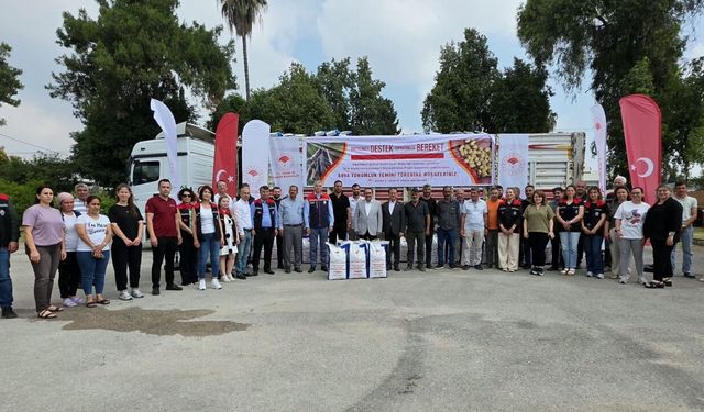 Yüreğir’de soya tohumluğu dağıtım töreni gerçekleştirildi