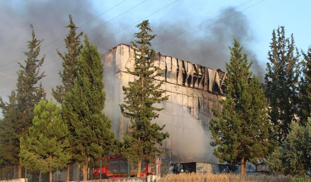 Adana OSB'de yatak fabrikasında yangın!