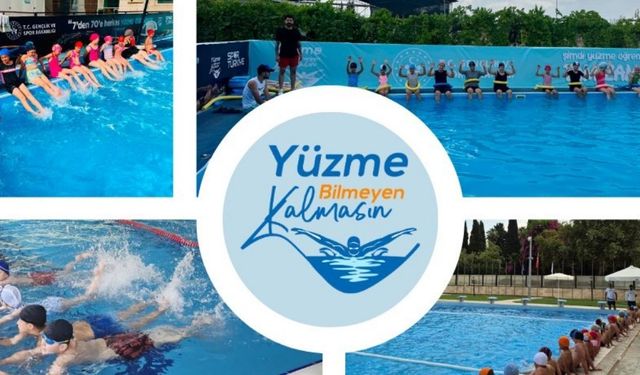 Adana'da "Yüzme Bilmeyen Kalmasın" kurslarına yoğun ilgi