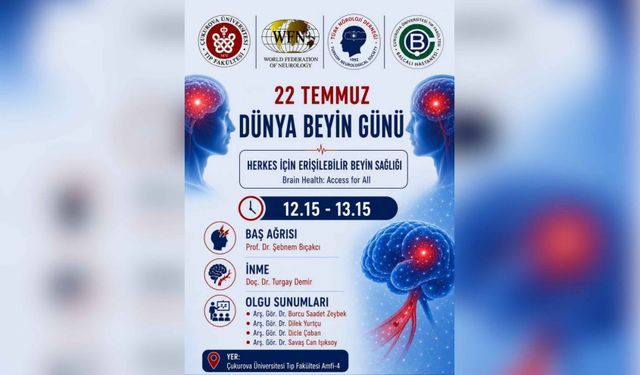 ÇÜ'de beyin sağlığı konuşulacak! Bilim insanları halkla buluşuyor