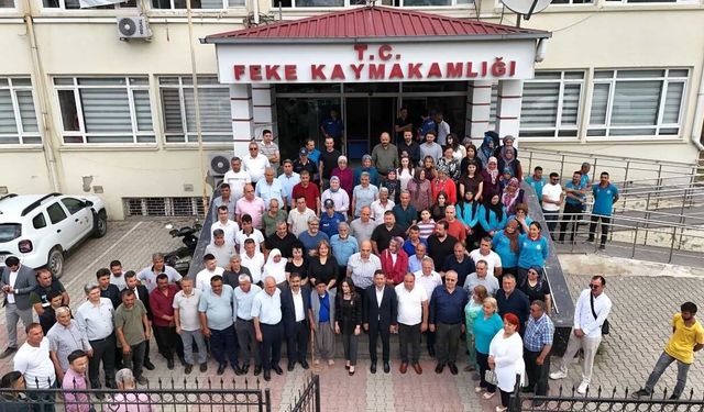 Feke Kaymakamı Feyza Yılmaz yeni görevine uğurlandı