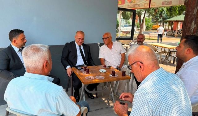 Hakan Yıldırım, Pınar Mahallesi'nde esnafları ziyaret etti