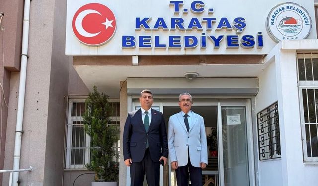 Karataş Kaymakamı Necati Aktan'dan Belediyeye veda ziyareti