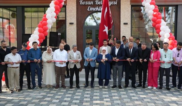 Kozan'da emekliler için yeni sosyal yaşam merkezi açıldı