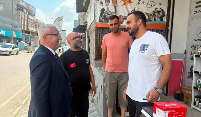 MHP'li Turgut Bağdağı Aydınlar Mahallesi esnafıyla buluştu