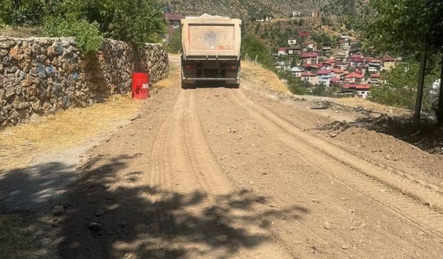 Saimbeyli'de Cezaevi ve Hastane yolunda asfalt için geri sayım