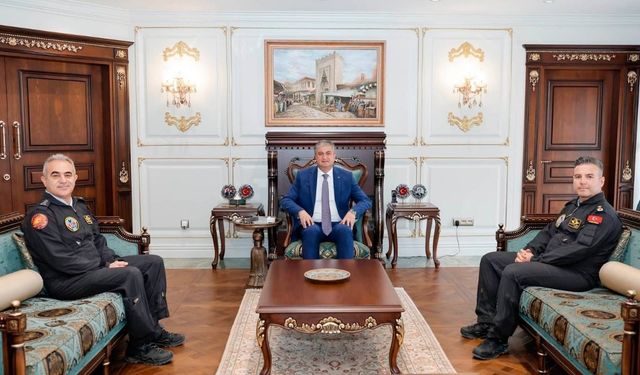 Vali Yavuz, TİGEM, Jandarma ve BOTAŞ Yöneticileriyle bir araya geldi