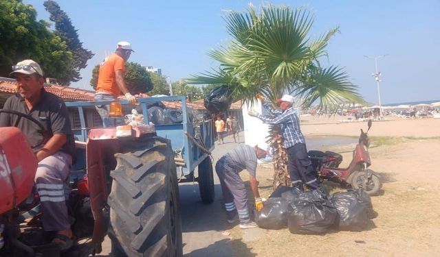 Yumurtalık Belediyesi'nden sahil ve parklarda temizlik seferberliği