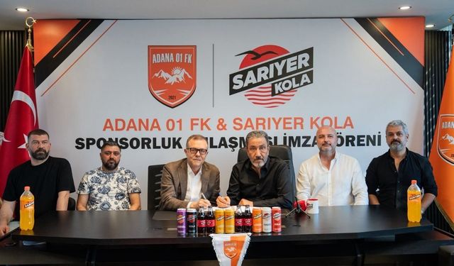 Adana 01 FK ile Sarıyer Kola arasında sponsorluk anlaşması yapıldı