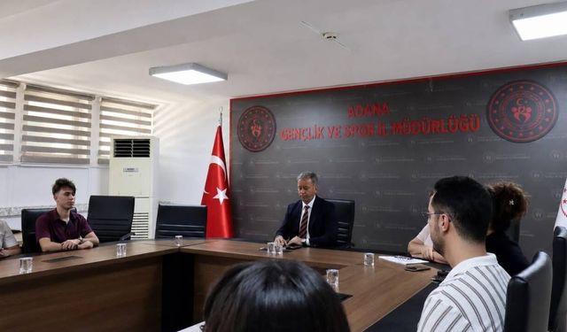 Adana Gençlik ve Spor İl Müdürlüğünde yeni personele hoş geldin toplantısı