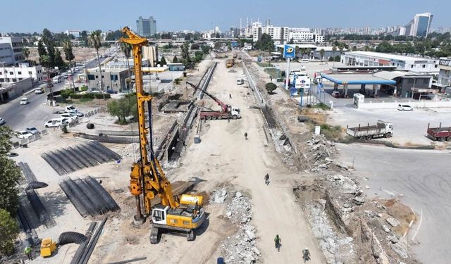 Asri Mezarlık Önü Alt Geçit Projesi’nde çalışmalar hız kesmiyor