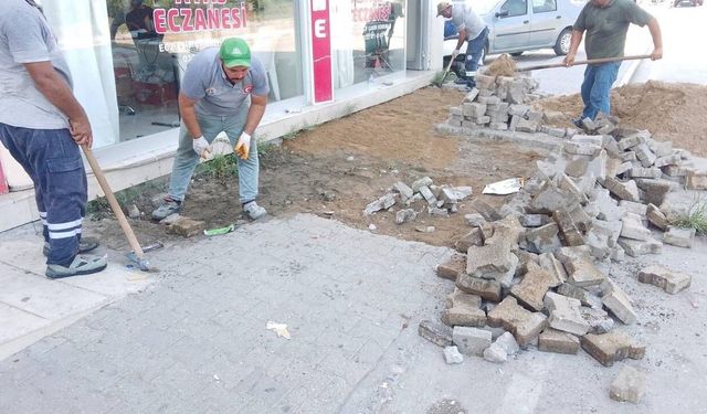 Dervişiye Mahallesi'nde yürüyüş yolu ve merdivenler bakıma alındı
